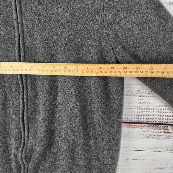 Men's Charcoal Zip-Up Sweater - Picture 6 of 8
